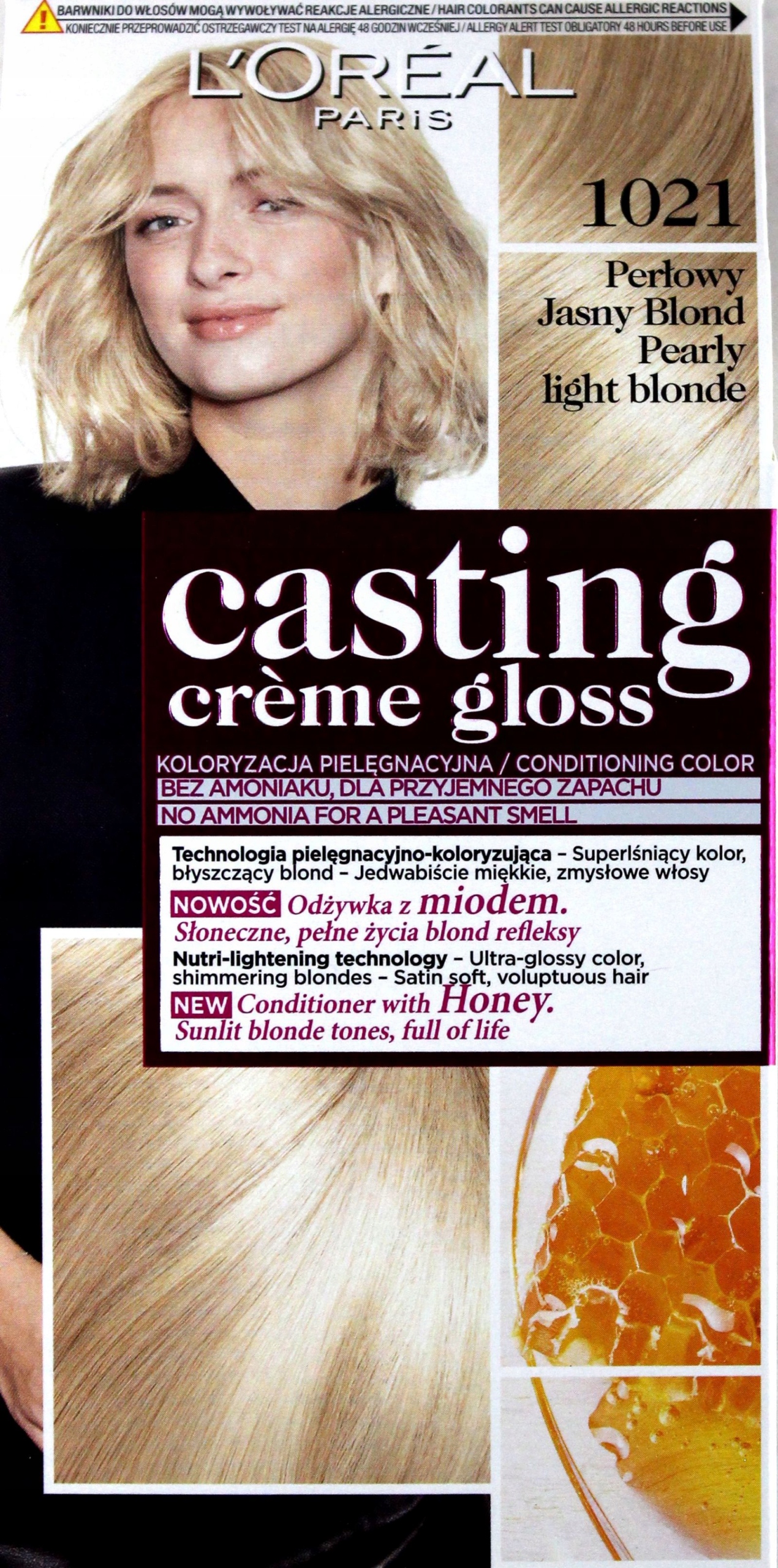 loreal casting creme gloss szampon koloryzujący bursztynowy blond