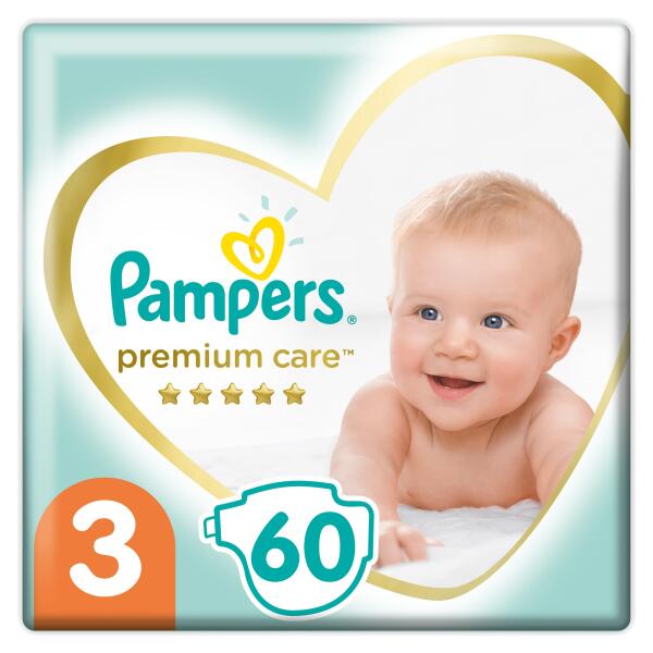 pampers premium care 3 midi 4-9kg 60 in