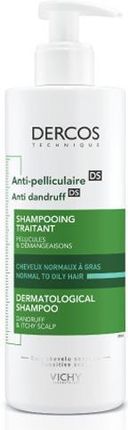 vichy dercos szampon przeciwłupieżowy włosy normalne i przetłuszczające się