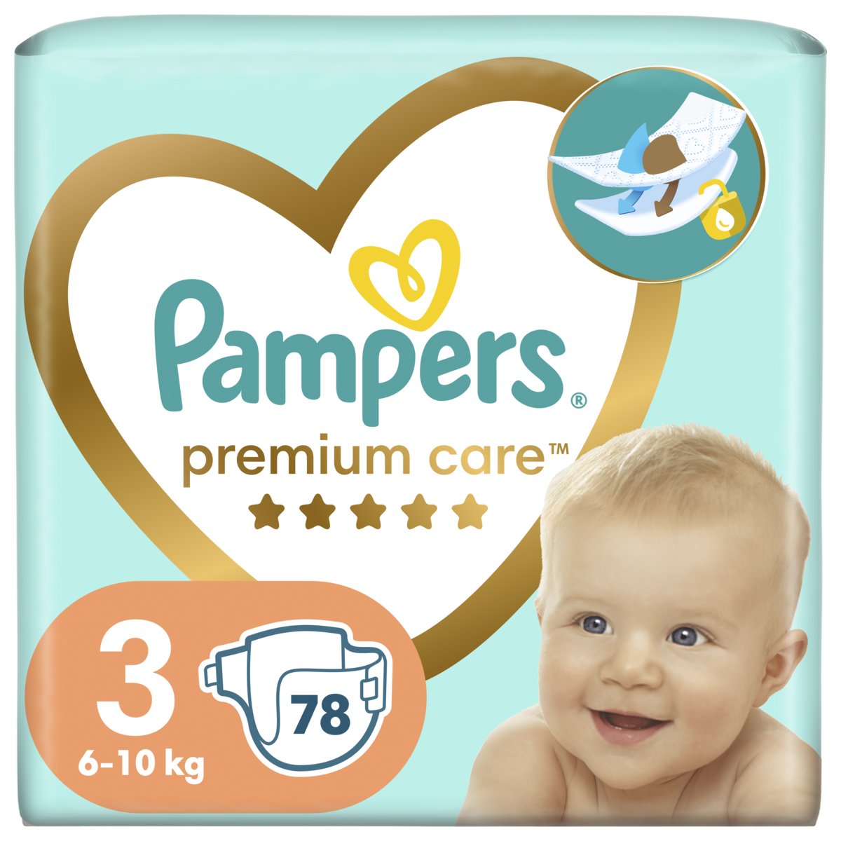 pampers premium care pieluchy 3 6-10 kg 60 szt