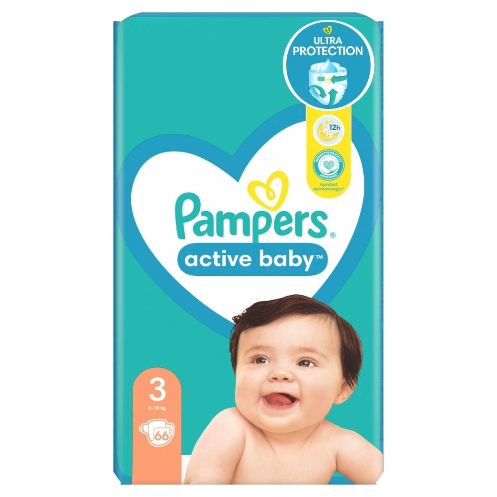 pampers active baby rozm 3 68 sztuk