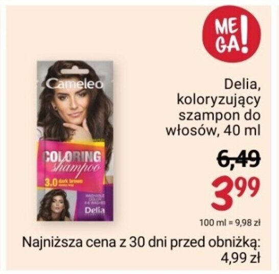 cameleo szampon koloryzujący rossmann