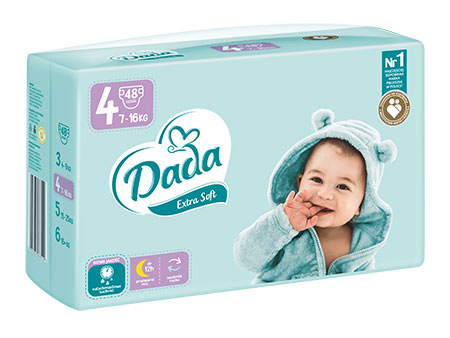 pieluchy dada maxi 4 plus pudelko cena