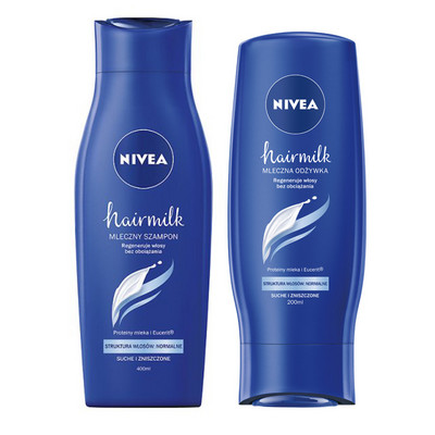 nivea hairmilk szampon włosów normalnych suche i zniszczone