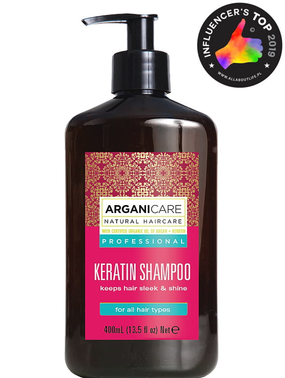 obserwuj arganicare keratin szampon z keratyną 400ml