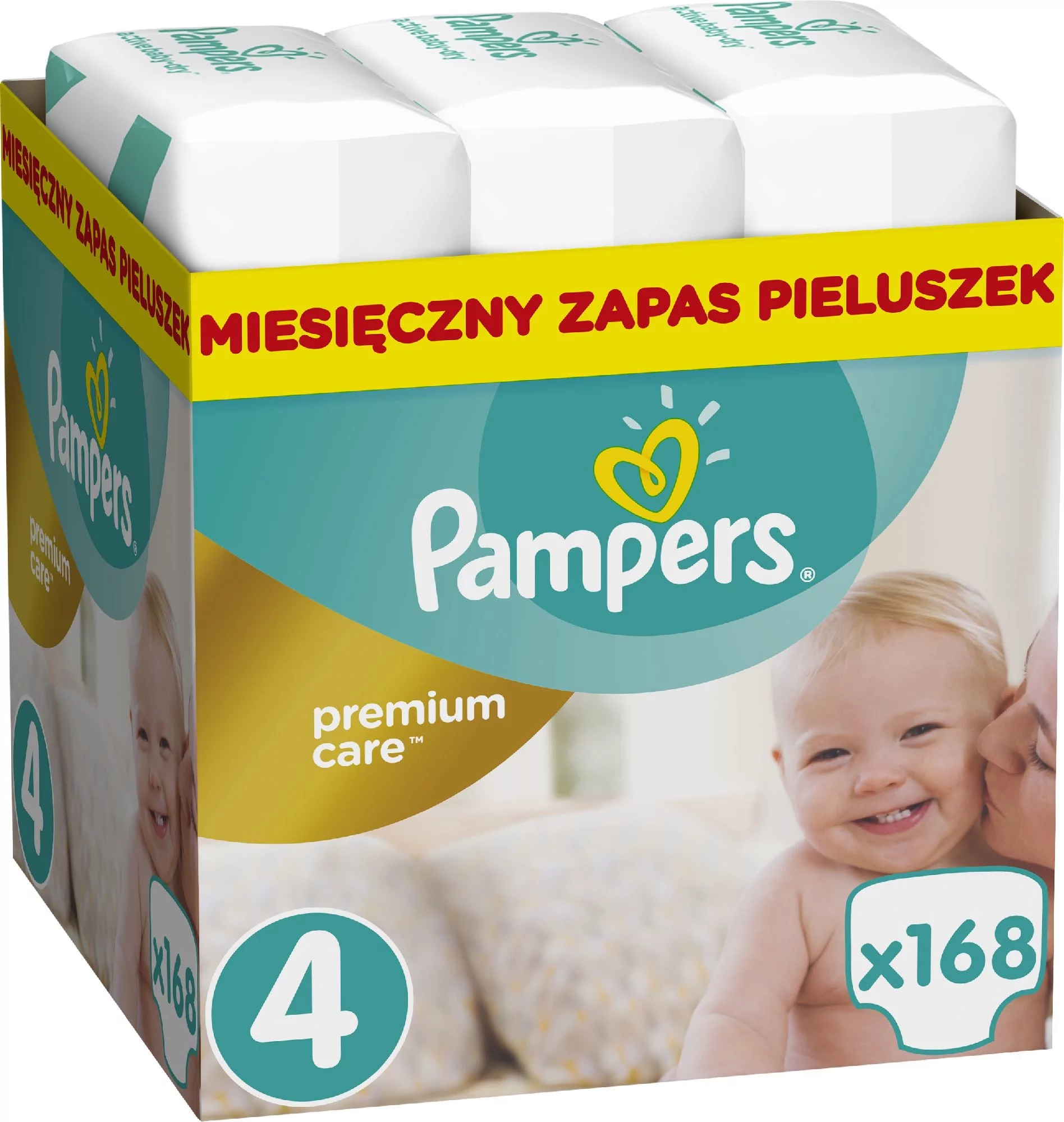 pieluchy pampers premium care xxl 4 maxi 8-14 kg 168szt