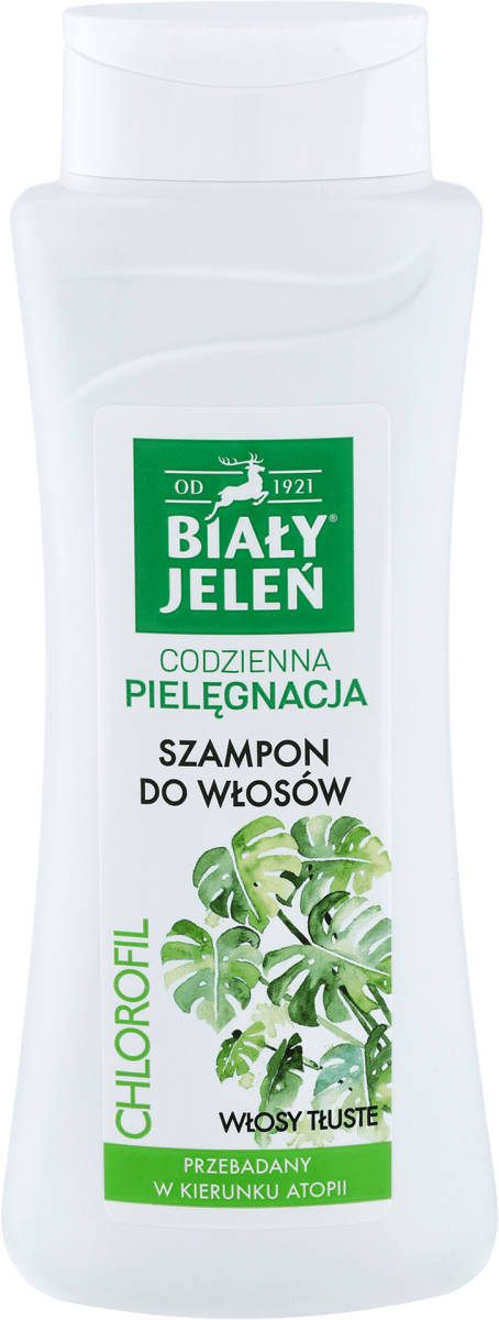 bialy jelen szampon dla skury tlustej z chlorofilem