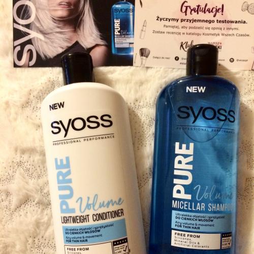 syoss pure volume ultralekka odżywka do cienkich włosów 500 ml