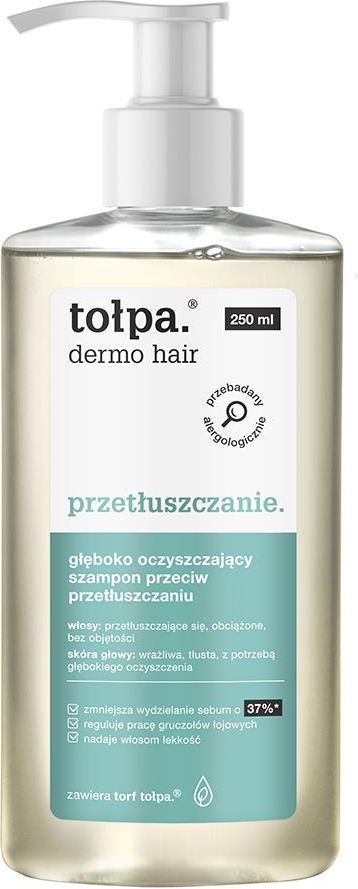 tołpa dermo hair szampon głęboko oczyszczający przeciw przetłuszczaniu 250ml