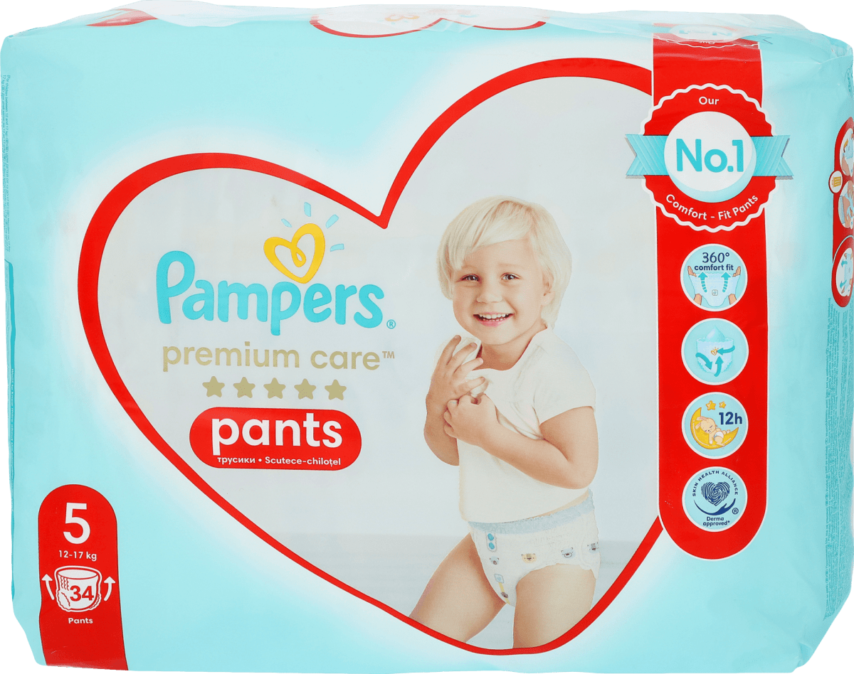 pieluchomajtki pampers premium care pants 6 44 szt