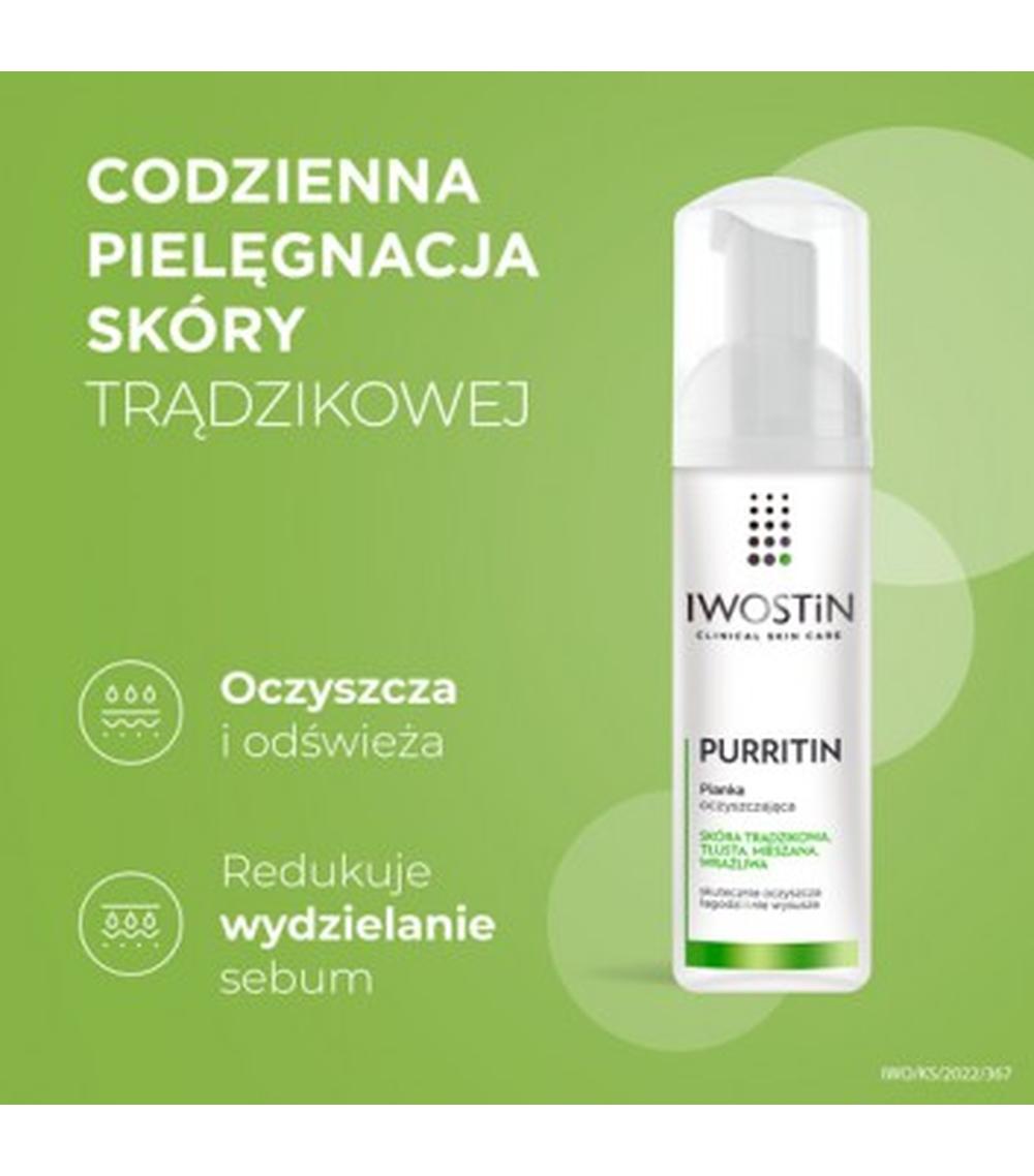 iwostin purritin pianka do mycia twarzy 165 ml