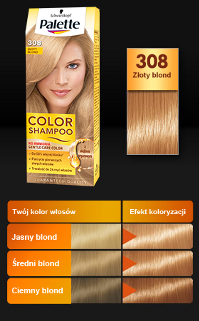 szampon koloryzujący palette perłowy blond