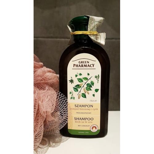 green pharmacy szampon przeciwłupieżowy z dziegciem i cynkiem 350 ml