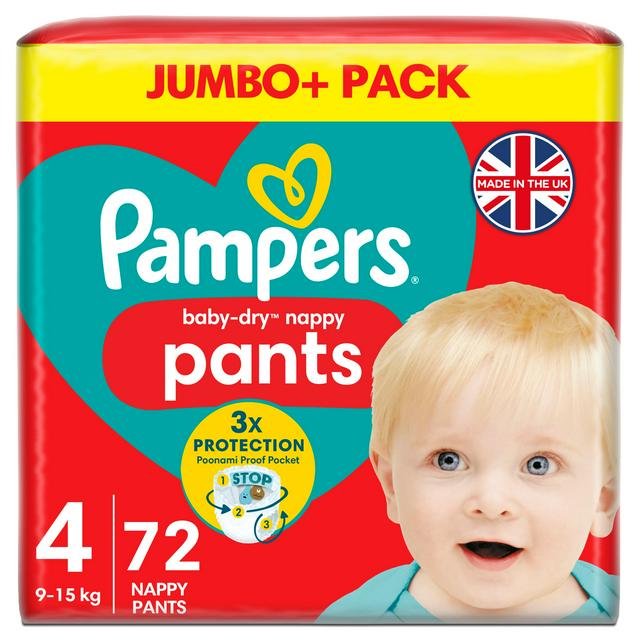 pampers baby dry nappy pants size 4 najtaniej