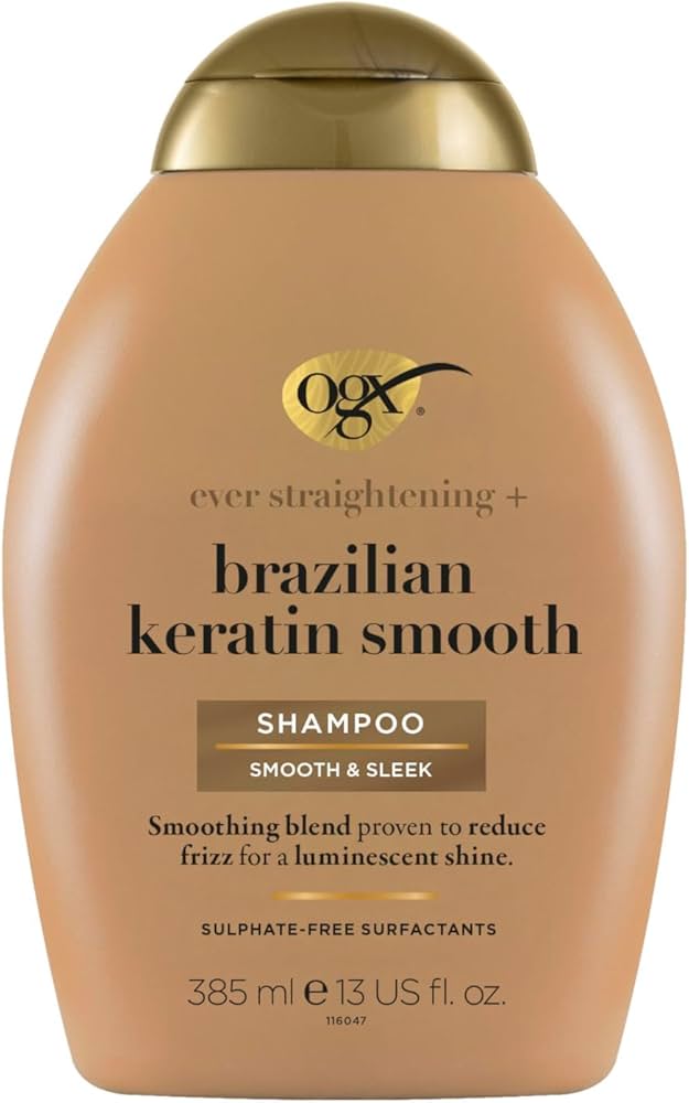 ogx brazilian keratin szampon wygładzający z keratyną 385ml