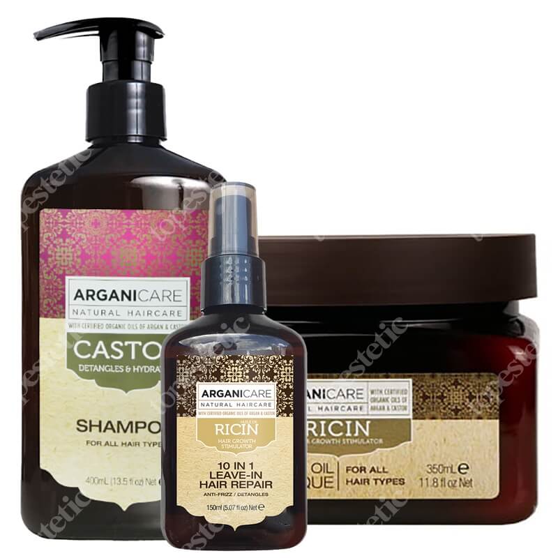arganicare castor oil szampon stymulujący porost włosów opnie