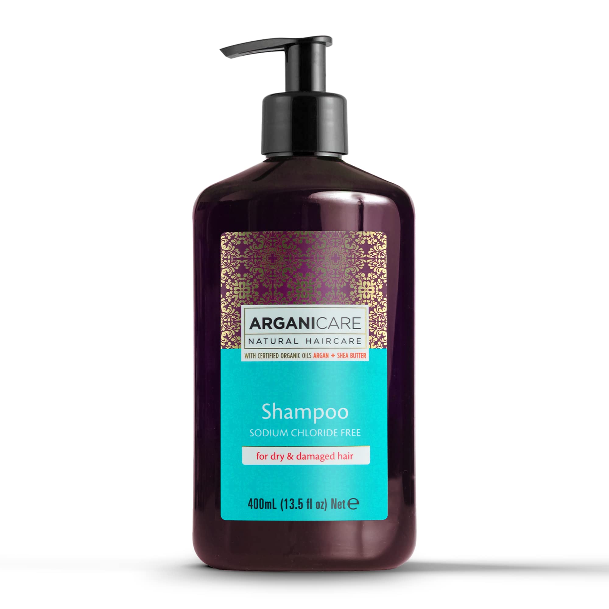 arganicare dry&damaged szampon włosy suche 1l