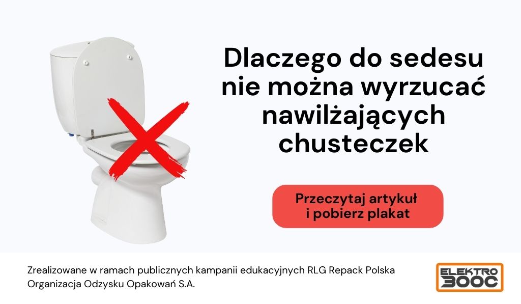 czy można wyrzucać do wc chusteczki nawilżane dla niemowląt