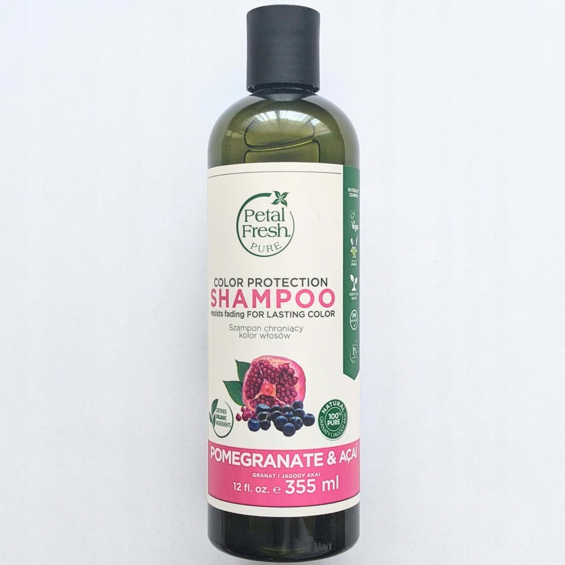 petal freshpure szampon do włosów farbowanych granat i jagody acai