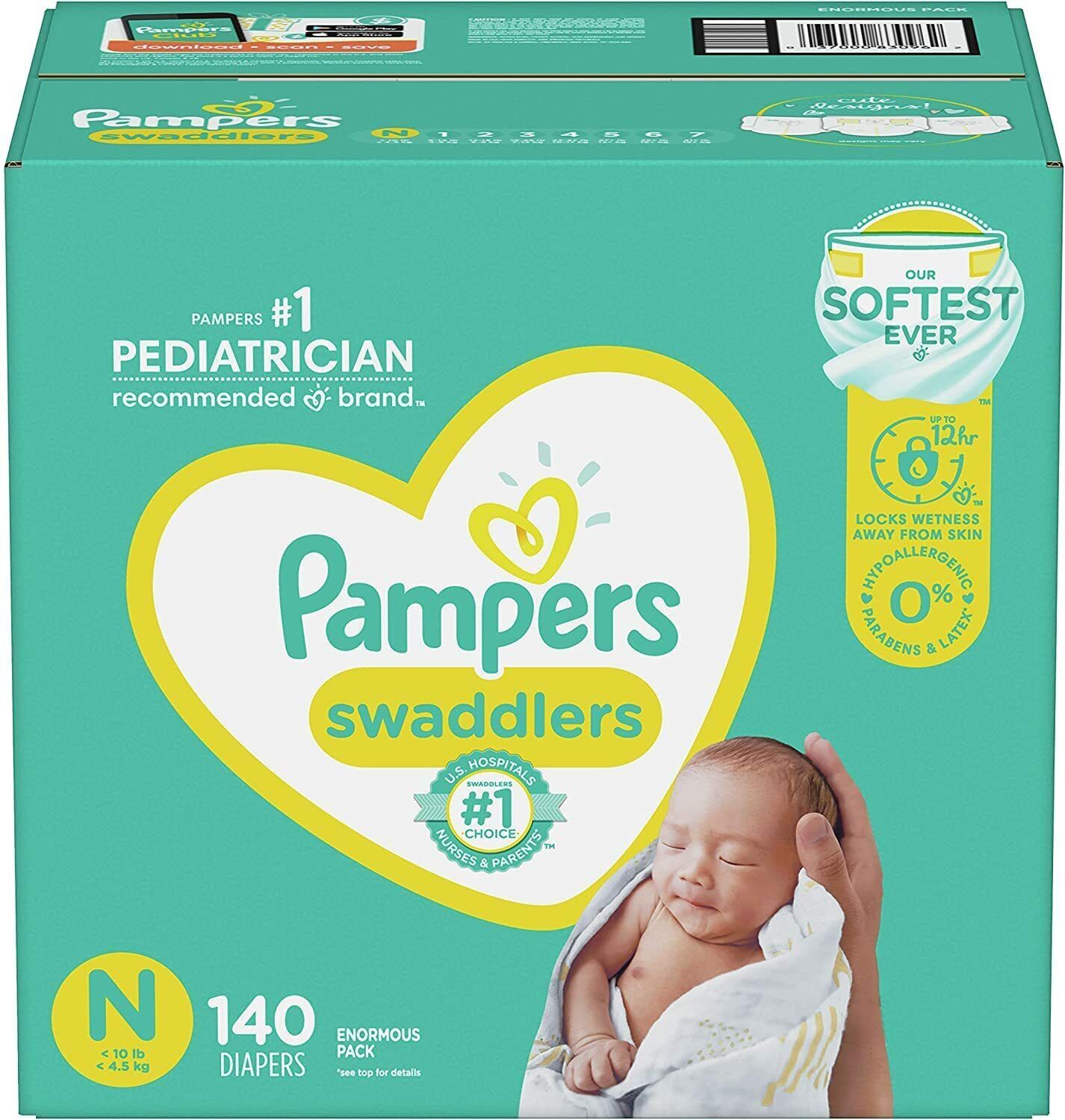 pampers new born zlote