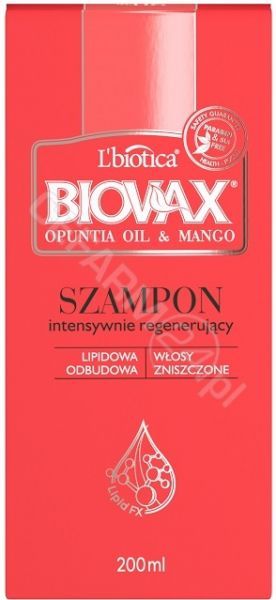 biovax opuntia oil & mango szampon do włosów