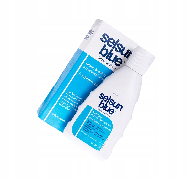 szampon przeciwłupieżowy niebieski
