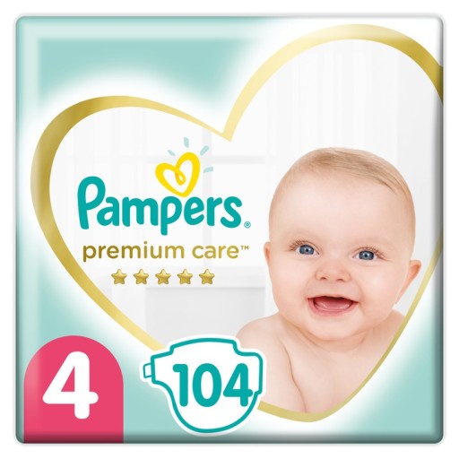 pampers pieluszki premium care 4 maxi 104 szt