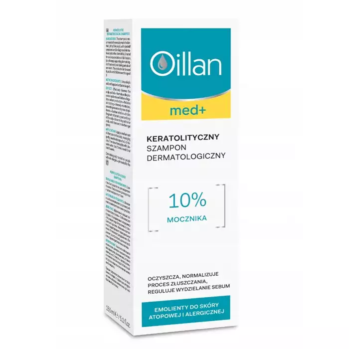 oillan med+ keratolityczny szampon dermatologiczny 150 ml