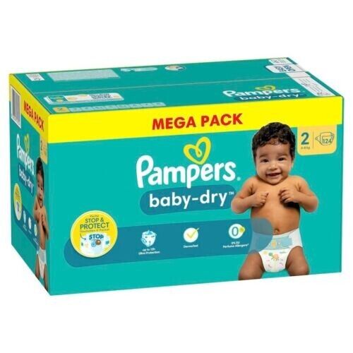 pampers baby dry mega pack size 2