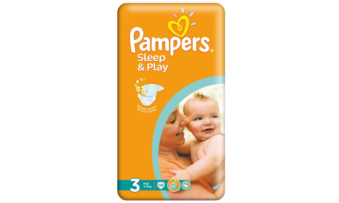 pampers play and sleep 4 netto