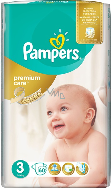 pampers premium care 3 midi 4-9kg 60 in