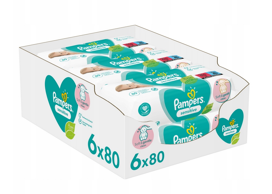 pampers sensitive chusteczki nawilżane dla niemowląt