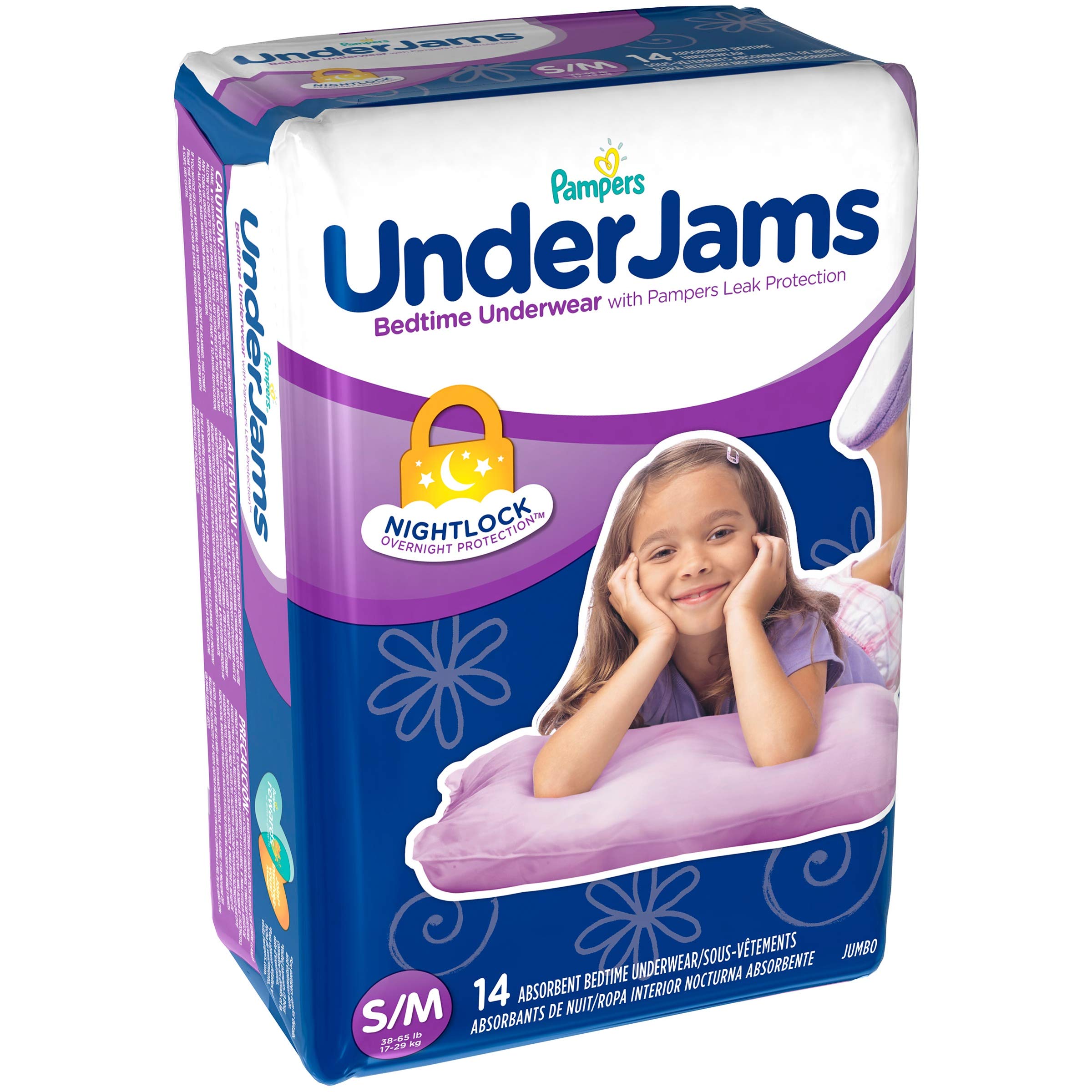 pampers underjams s m