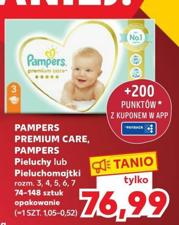 pieluchy pampers sensitive kaufland