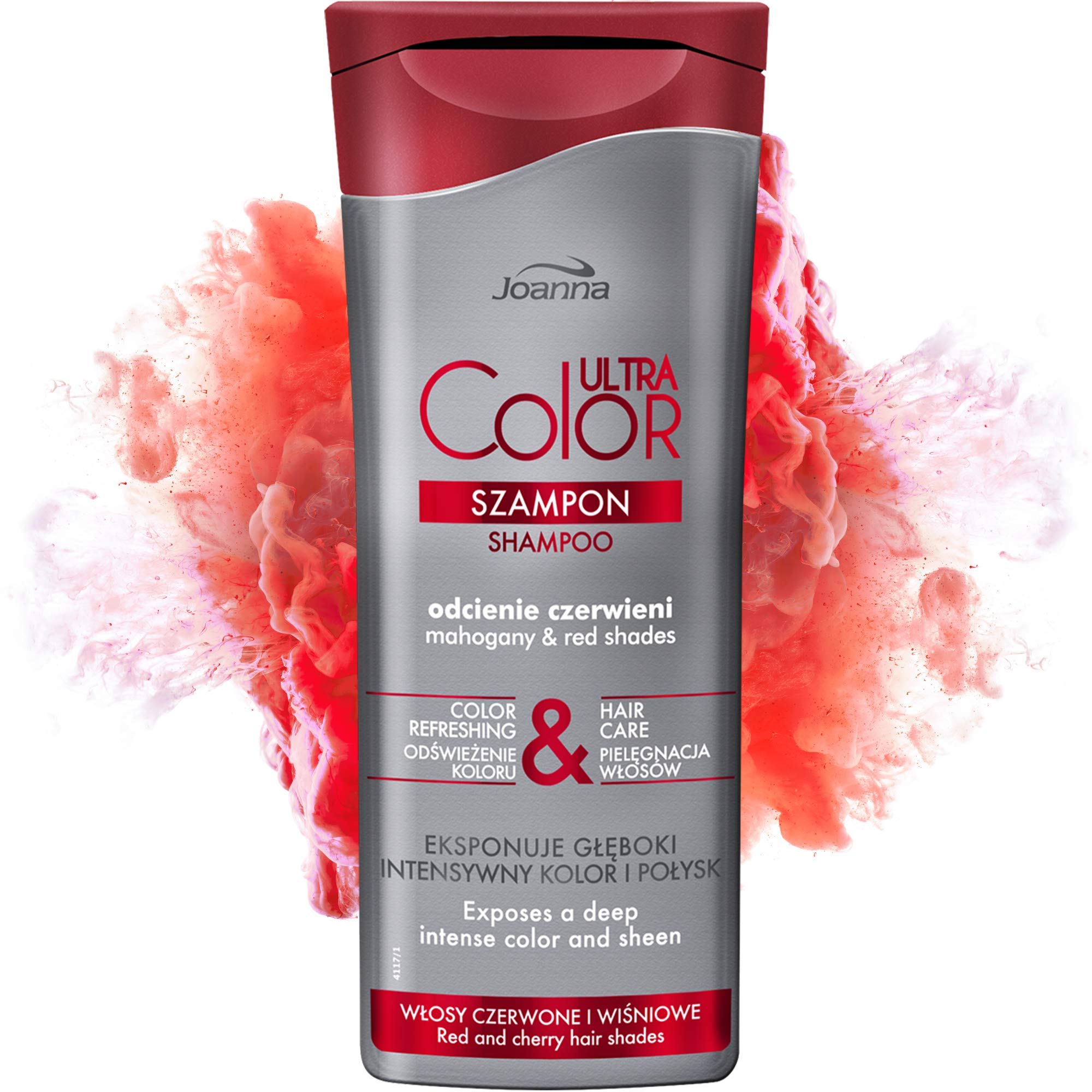 szampon z czerwonym pigmentem
