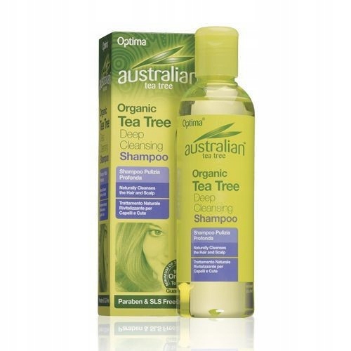 szampon z olejkiem z liści drzewa herbacianego australian tea tree