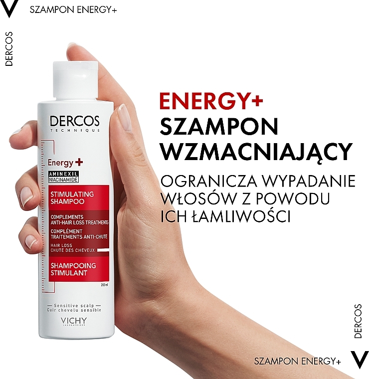 vichy dercos szampon wzmacniający z aminexilem 400ml